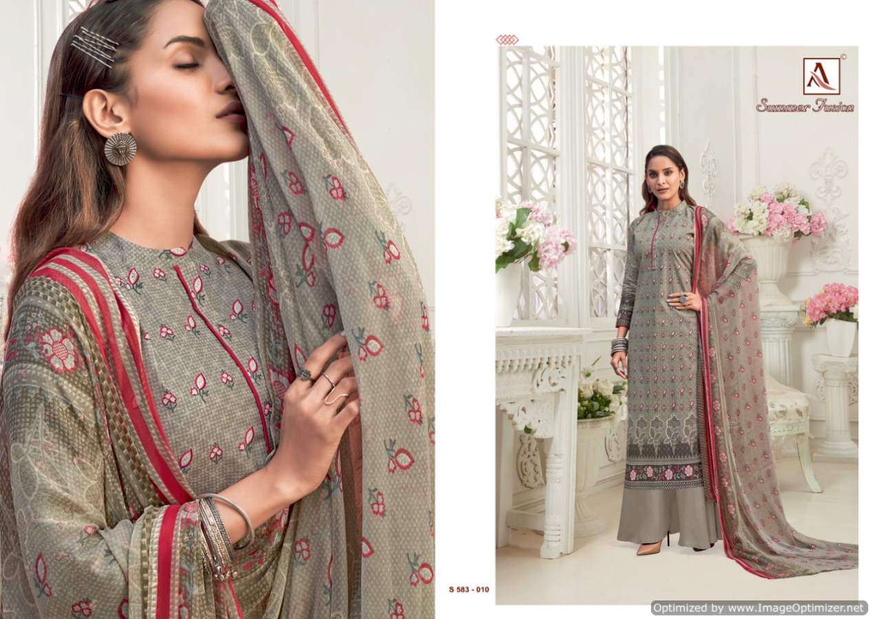 ALOK SUITS PRESENTS SUMMER FUSION CAMBRIC DIGITAL PRINT WHOLESALE SALWAR KAMEEZ